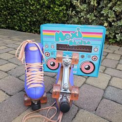 Moxi Skates Beach Bunny Roller Skates - Periwinkle Sunset