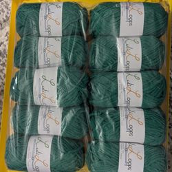 Chenille Yarn - Dark Green
