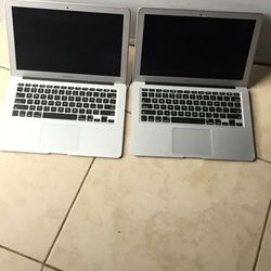 for Parts or Repair Two MacBook Air 13” good Screen but Not turn on Model A1466