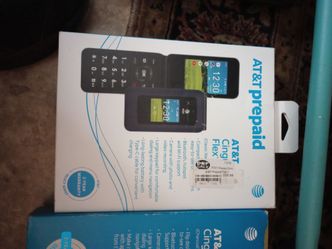 Four different AT&t prepaid phones, to flip phones one Calypso three and one Calypso four