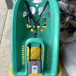 Bell Shell Rear Child Carrier Bicycle Seat, Green