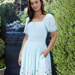 Adventure Time Beemo Floral Smock Dress (New)