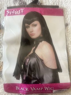 Halloween Black Vamp Wig