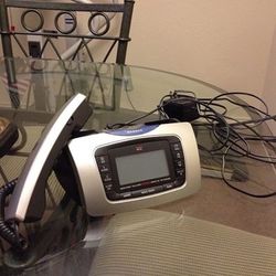 Combo Dual his/hers alarm clock, telephone & radio