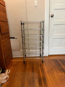 Wine Bottle Wire Rack 6 Shelf Industrial  Heavy Duty