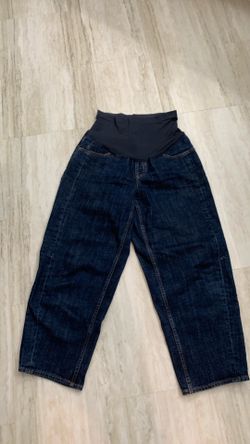 Old Navy Wide Leg Barrel Maternity Jeans