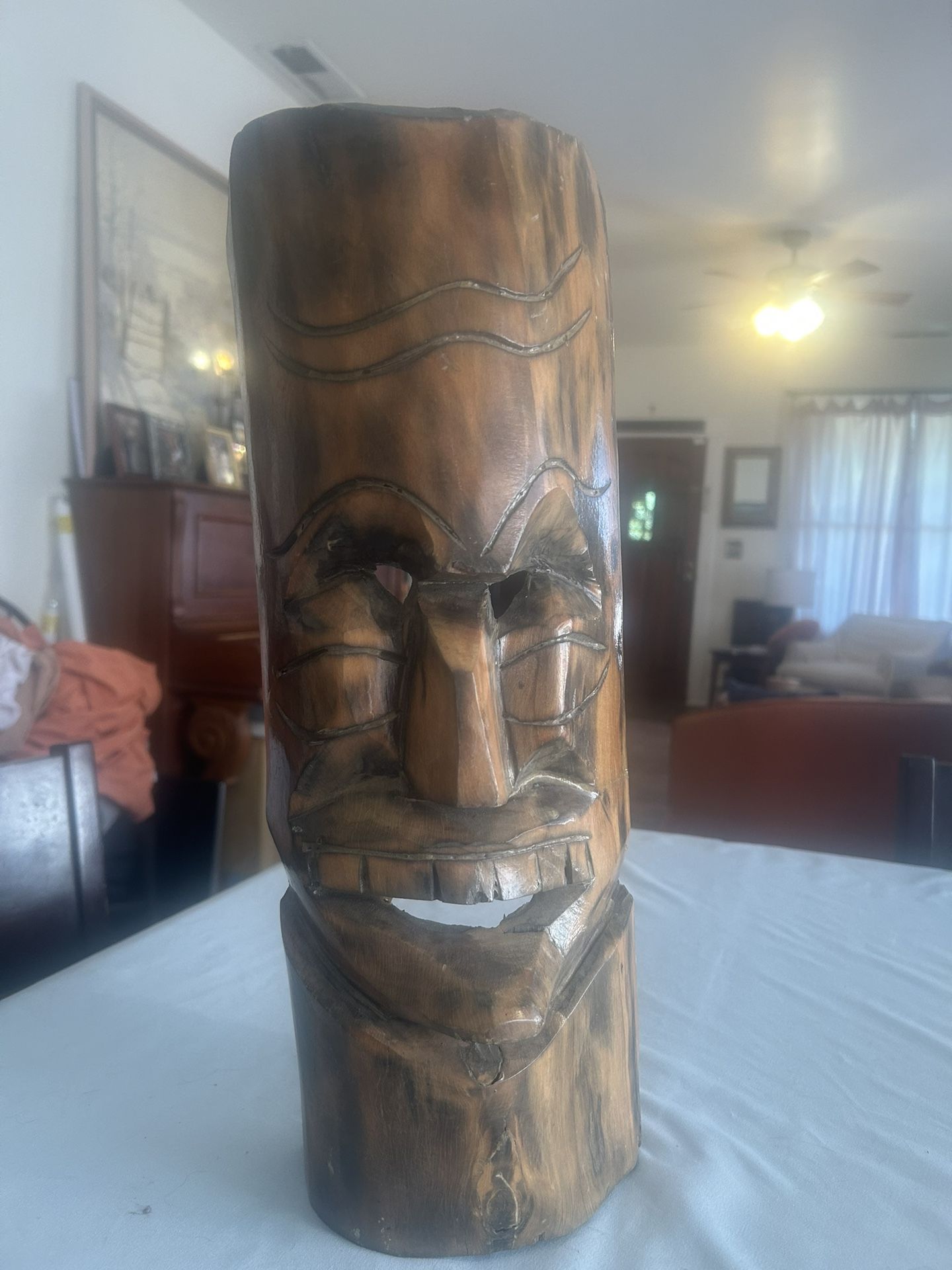 Tiki Time; Classic 1970s Varnished Wood Tiki Mask:,New Products : American Fashion Style Bags On Sale