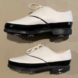Nike Women’s Golf Shoes – White Leather, Size 6.5 US (EU 37.5), Like New