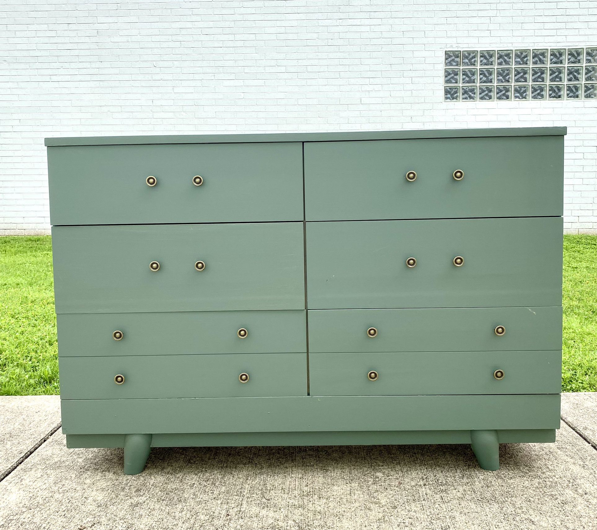 Unique Sage Green Mid Century Modern Sideboard Dresser
