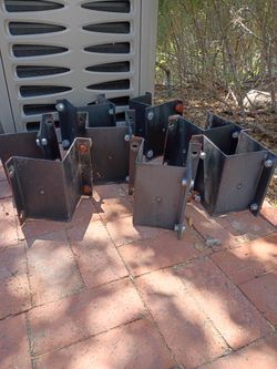 Deck post brackets