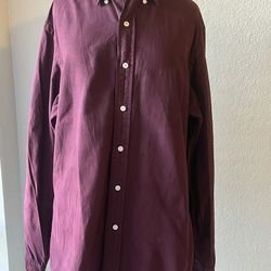 Ralph Lauren PoRalph Lauren Polo Long Sleeve Button-Up 100% Cotton Shirt Size M