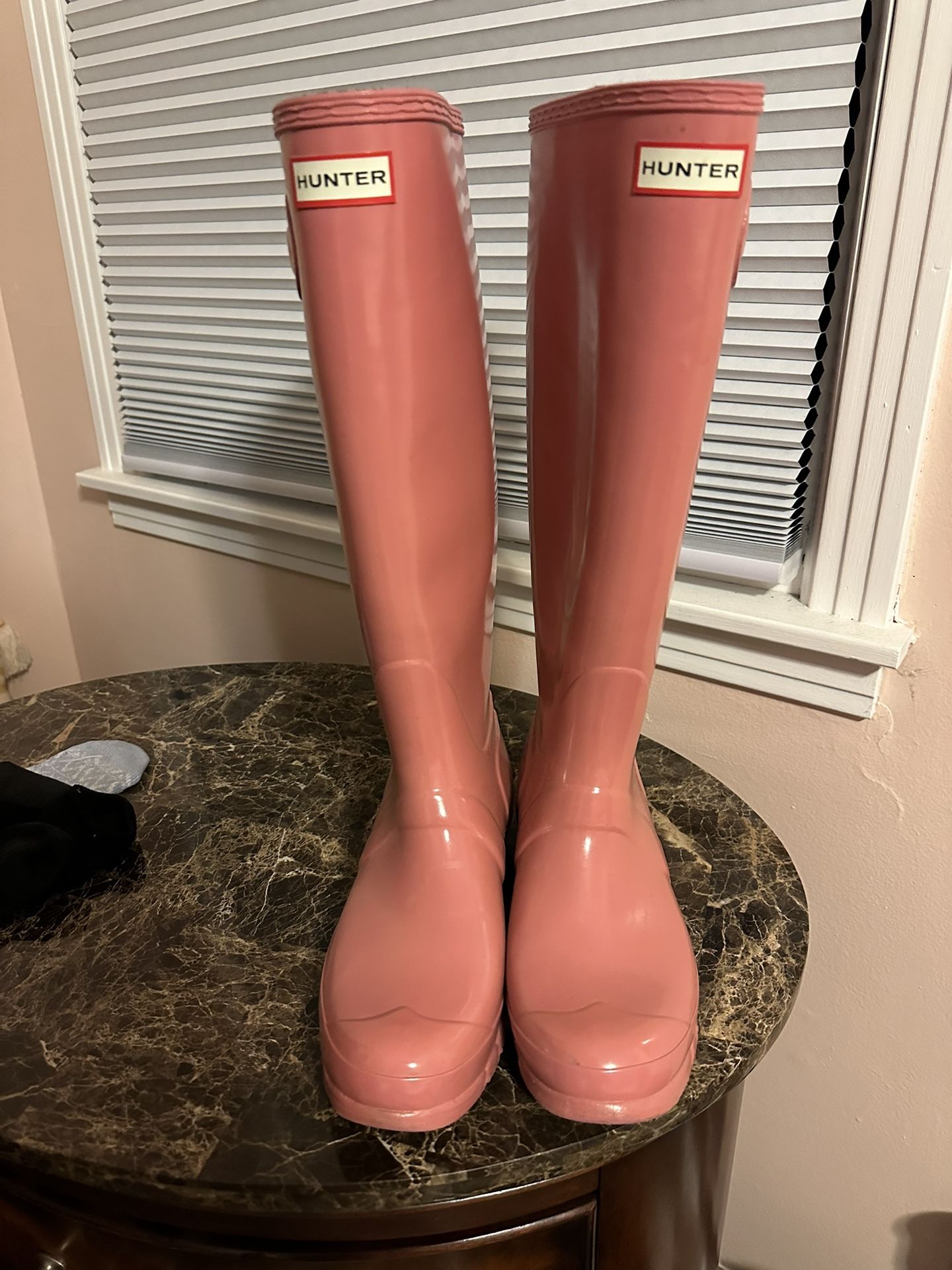 Pink Hunter Rain Boots