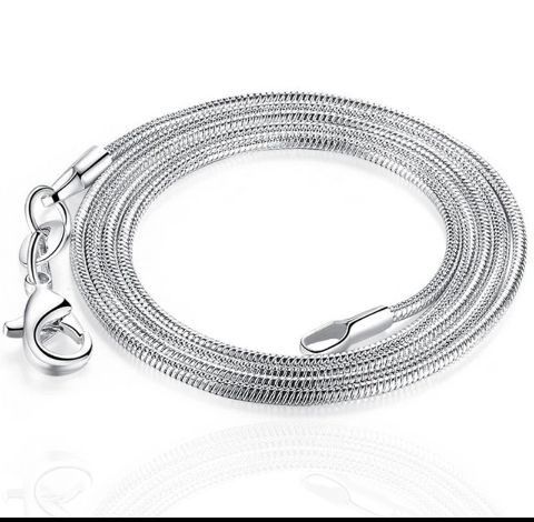 Solid 925 Sterling Silver 18 Inch 3MM Snake Chains