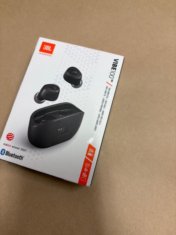 JBL Vibe 100 True Wireless Headphones New