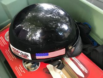 Large motorcycle skull helmet only $25 from