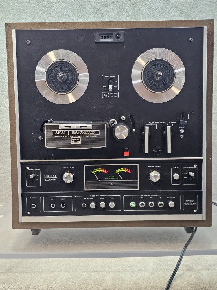 Akai GX-1820D Stereo Reel to Reel / 8-track Tape Player 100% Working