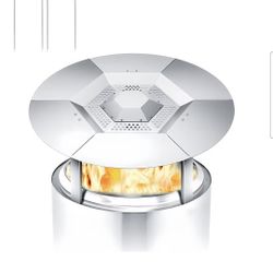 Heat Deflector for Solo Stove Bonfire 19.5". 304 Stainless Steel Heat Diffuser Accessory for Maximizes Heat Radius and Redirects Warmth, Camping Essen