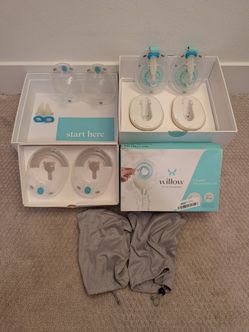 Willow Wearable Breastpumps including 2 reusable Milk Containers 21 mm insert size