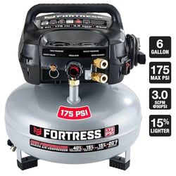  Brand: HFT FORTRESS 3.0 3.0 out of 5 stars (1) Fortress 6 Gallon 175 PSI Air Compressor High Performance 40percent more runtime