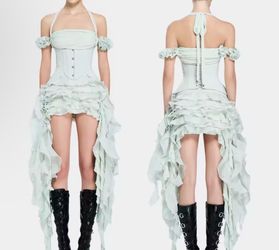 Ruffle corset dress