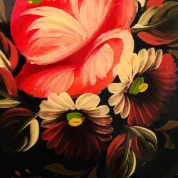 Enamel Hand Painted Brooch Pin