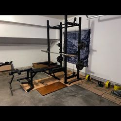 Compact Workout Cage- Complete Home Setup