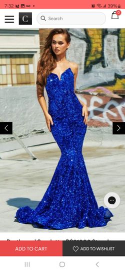 Portia and Scarlett - PS21208 Strapless V-Neck Sequin Dress Prom Dress, Evening dress