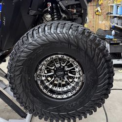 On-Sale  Metal FX 15” Beadlock wheels & 32x10-R15 OBOR Rocsraper  tires for 4 Lug SXS UTV