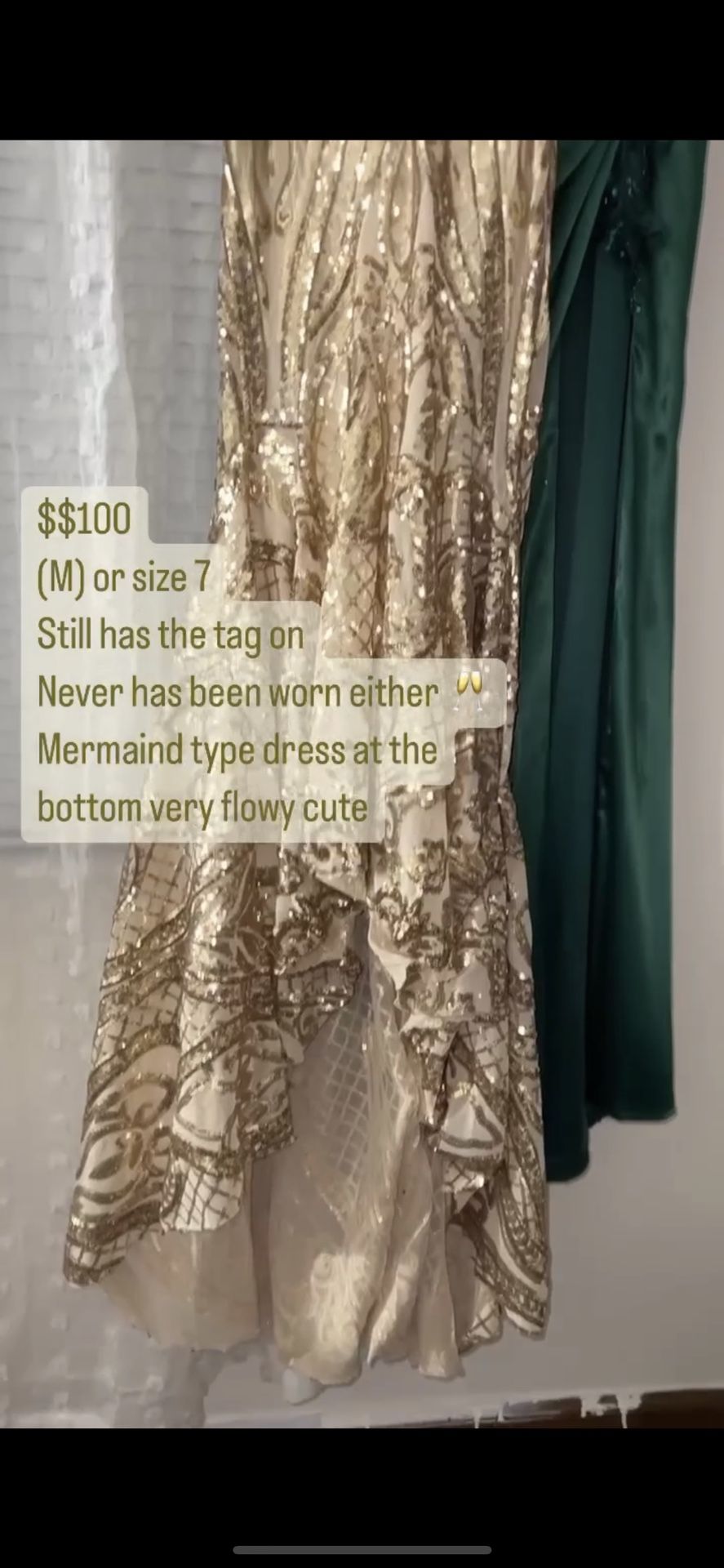 Gold Sequence Dress 