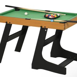 😀 Soozier 38" Foldable Billiards Tabletop Game, Pool Table 