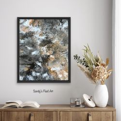 Fluid Art Float Frame Painting