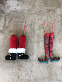 Santa/Elf Legs For Christmas Tree