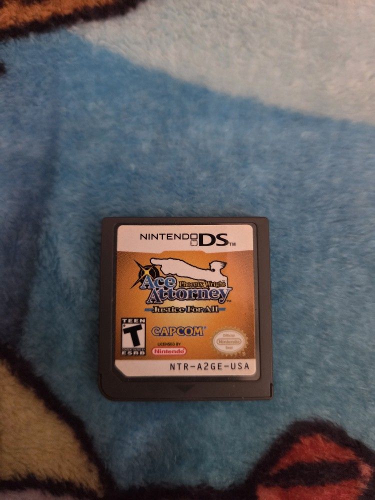 Pheonix Wright Ace Attorney Justice for All for Nintendo DS
