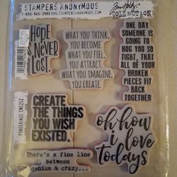 Tim Holtz Stampers Anonymous  - Stamp Set Ponderings CMS252