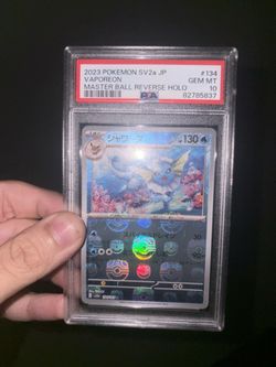 Pokémon japanese 151 master ball vaporeon
