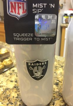 Oakland Raiders Mist and Sip Water Bottle