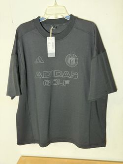 Adidas Golf Beyond Graphic Short Sleeve Crewneck Sample Black Men’s M NWT