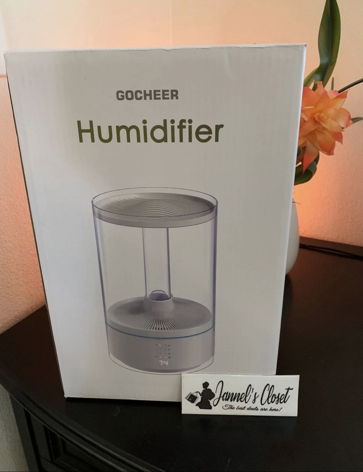 NIB Cool Mist Humidifier, 6L Ultrasonic Humidifiers for Bedroom Large Room, Essential Oil Diffuser Air Humidifier with Remote Control LED Display Auto