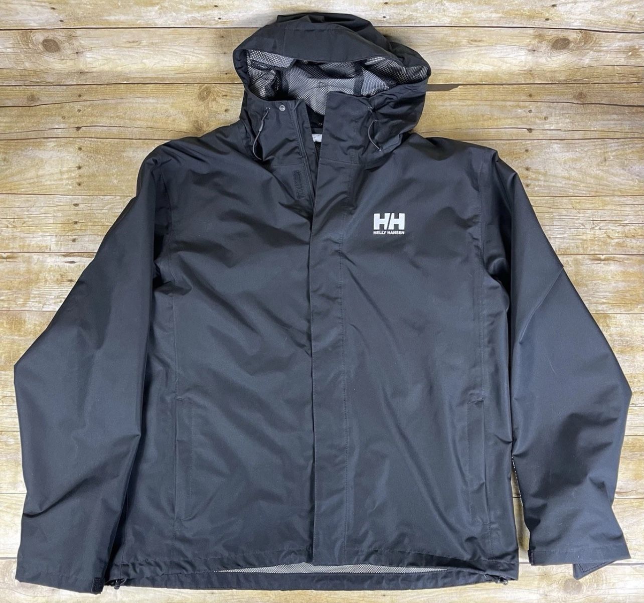 Helly Hansen Helly Tech Protection Mens 2XL Black Rain Jacket Hooded Waterproof