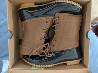Duck Boots Lace-Up Rain Boots