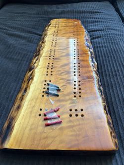 Custom Solid Wood Cribbage Board