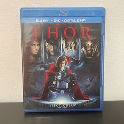 THOR Blu Ray DVD 2 Disc Combo Movie Like New Marvel Chris Hemsworth 2011