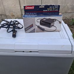 Used Coleman 12 Volt 40qt Cooler/Warmer With 120 Volt Adapter
