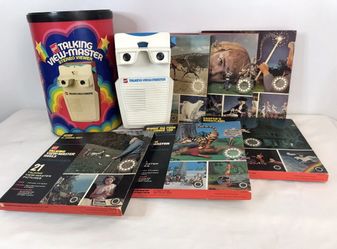 Vintage Talking View Master with 6 Reels Pooh Casper Cinderella
