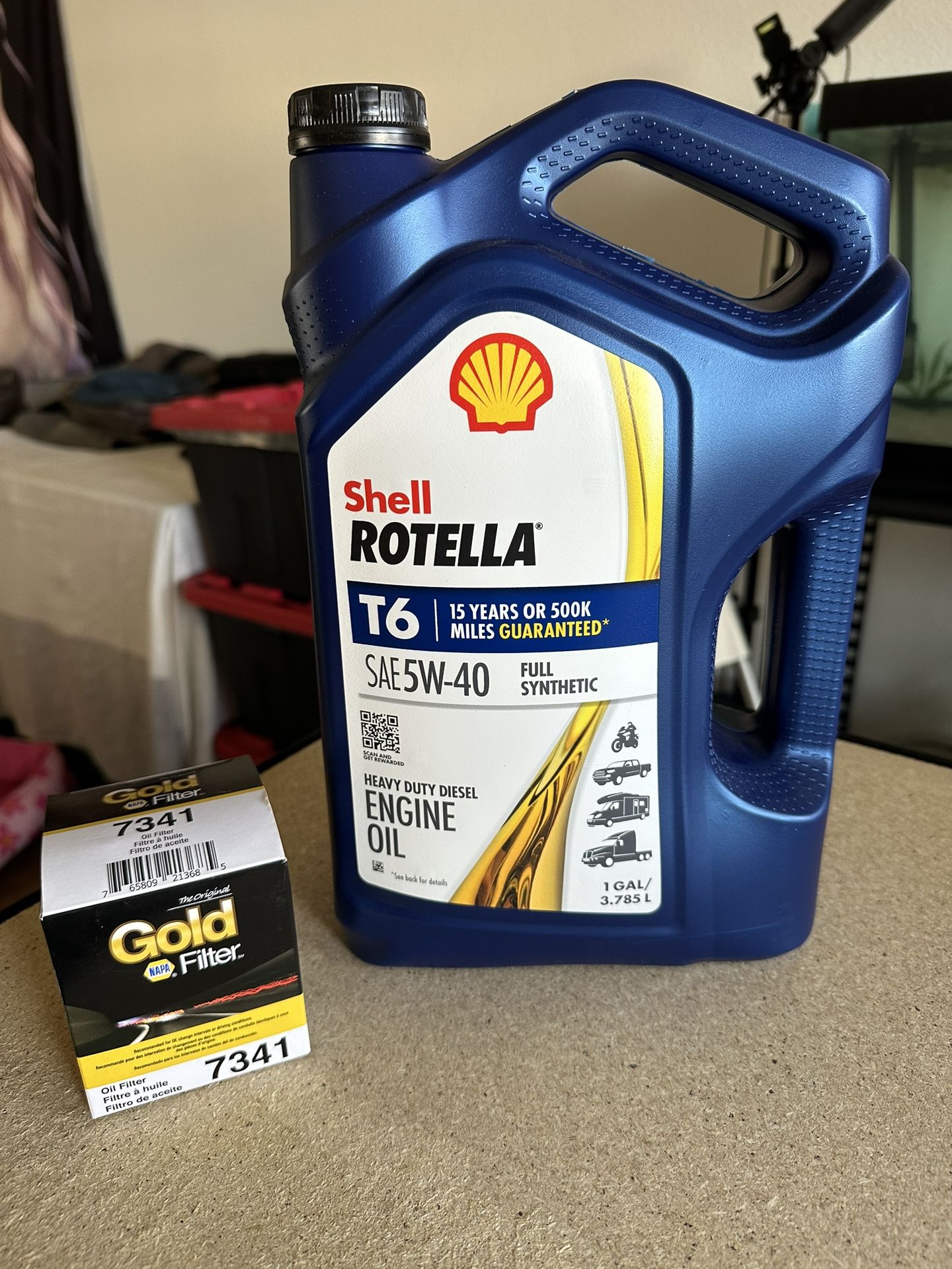 Engine oil and Filter Never Used