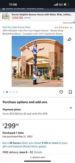 Barbershop Inflatable Tube Man