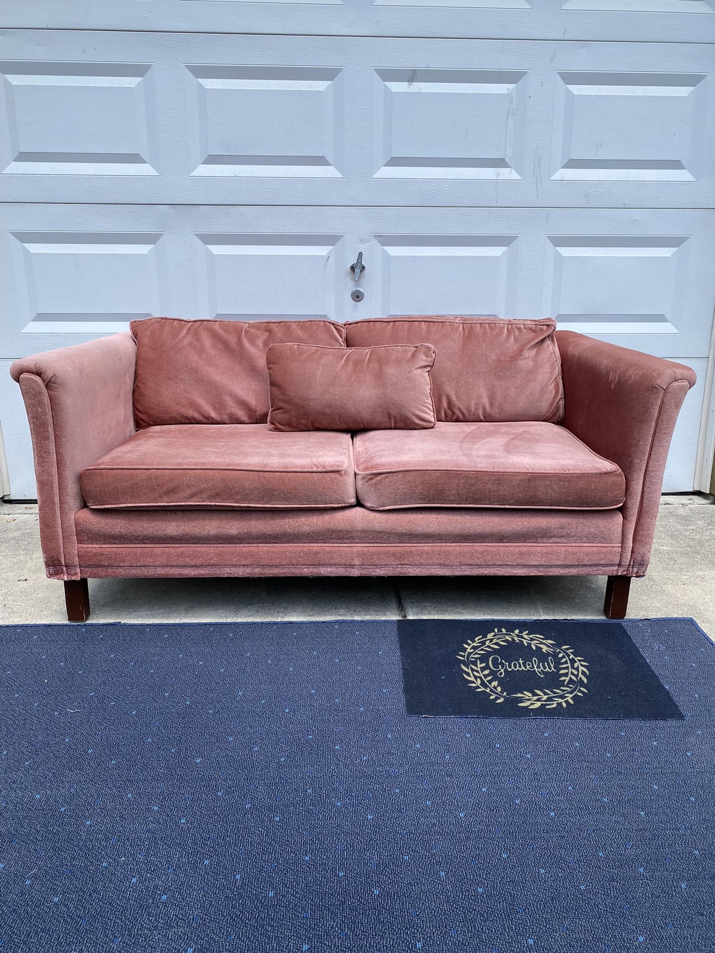 Free Delivery - Cute Pink Velvet Sofa