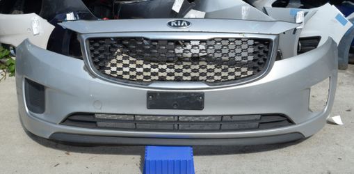 USED REF#B945 || 2015-2018 KIA SEDONA || FRONT BUMPER ASSEMBLY