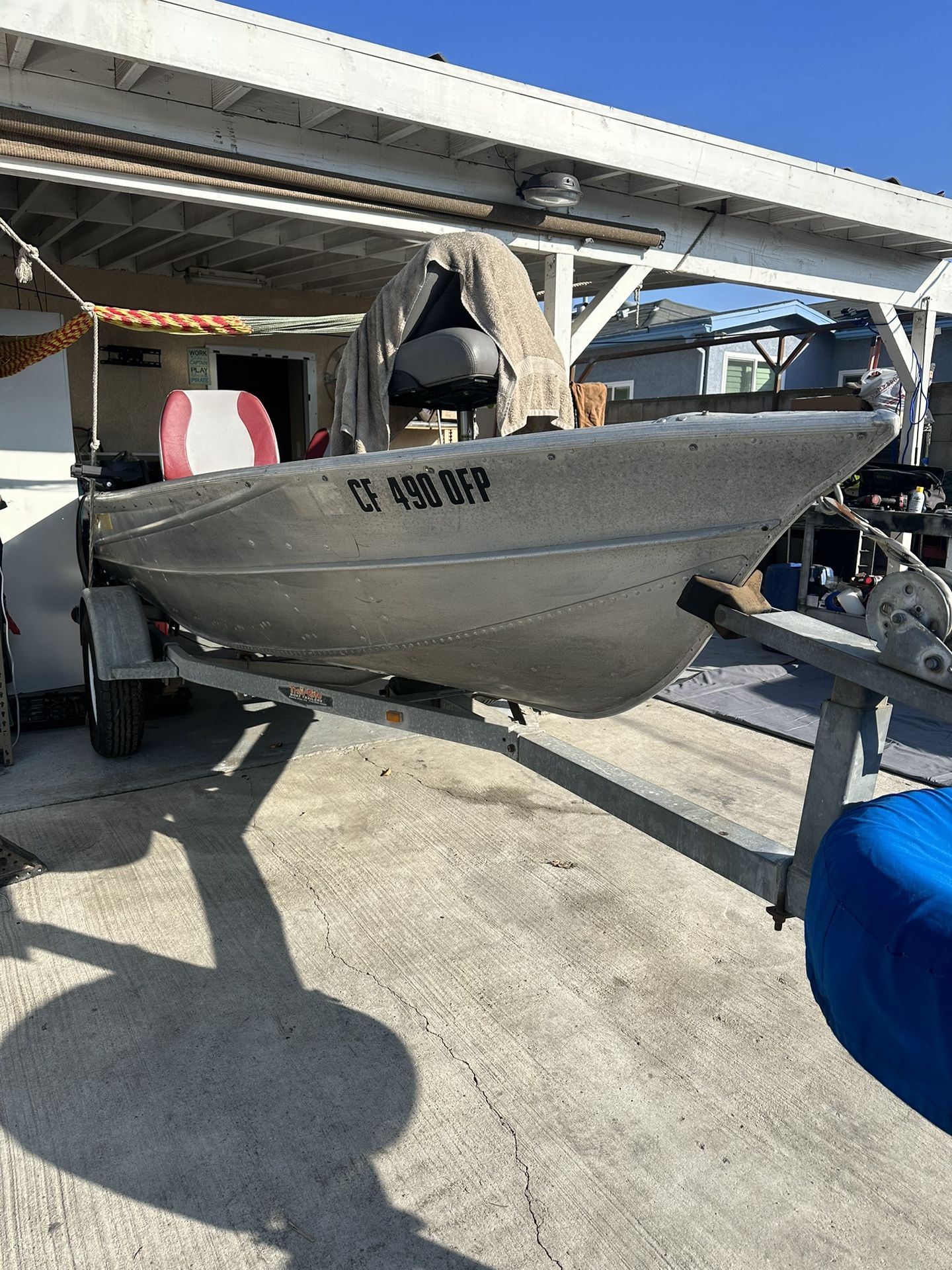 Aluminum Valco 14ft …Nissan 15hp 4 Stroke