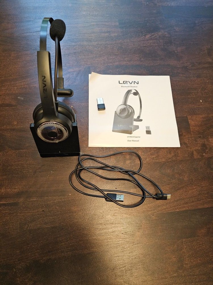 LEVN Bluetooth headset.